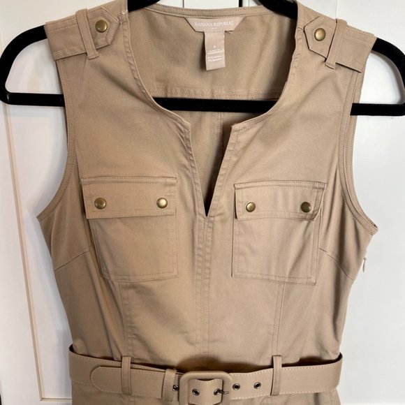 *NOT FOR SALE/SOLD* Banana Republic Safari Dress (Size 2) - Picture 2 of 4